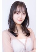 韓国レイヤー顔周りカット透明感カラー髪質改善艶髪シースルー