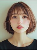 大人可愛いショートヘア/インナーカラー/髪質改善/韓国/ブリーチ