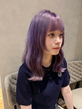 ジルバイジアン(JILL by GIEN) ブリーチカラー/パープルカラー/顔まわりレイヤー