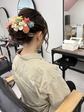 ゼスト 八王子店(ZEST) 成人式前撮りゆるふわシニヨン!美由紀#八王子