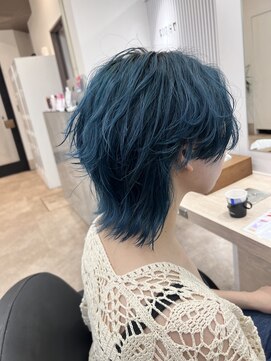 アルメリア 池袋(Arumeria) ターコイズウルフケアブリーチウルフレイヤーカット