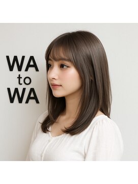 ワトワ 空堀店(WAtoWA) 小顔韓国風ワンホンヘア似合わせレイヤーミディシースルーバング