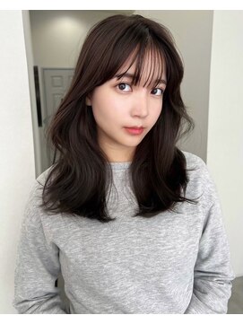 ソヨン 名駅2号店(SOYON) ミディアムレイヤーカット/大人ガーリー/ダークアッシュ/小顔687