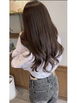 艶ベージュ×ゆるふわレイヤー