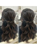 ヘアセットアリエス(aries)&nbsp;ハーフアップ