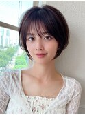 前髪こなれ感あふれる大人ショートボブ【浦和】