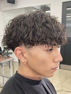 ベル 桑名(BHEL) 桑名ツイストスパイラルパーマレッドヘアマッシュウルフ