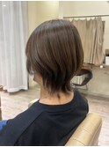ショートウルフ髪型20代30代40代50代丸顔面長小顔【越谷】