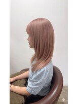 カラーリゾートAi 葛西店&nbsp;ホワイトピンク　レイヤーカット［葛西　ダブルカラー］