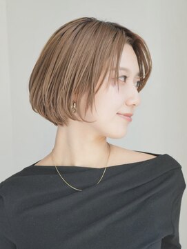 インセプション 銀座(INCEPTION) 前下がりショート・ボブ/パーマ/前髪なし/30代/40代/50代/長め
