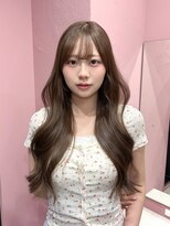 ボタン コロン 表参道 原宿(VOTAN COLON)&nbsp;ハッシュカット/韓国レイヤー/顔まわり/ブラウン/ベージュ/前髪
