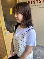 ヒントステーション(HINTSTATION)&nbsp;〈浅草 半個室〉ボブパーマ×ヘーゼルブラウン