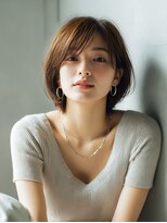 ロッソ 大橋店(Rosso) 流し前髪のやわらか丸みボブ【大橋】
