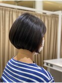 髪質改善ストレート丸みボブ
