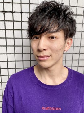 ディスイズバーバー(THIS IS BARBER) ツーブロック マッシュパーマ 束感ショート【札幌】