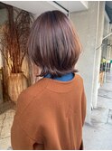 くびれヘア×ブラウンベージュ