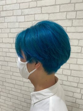 アース 二俣川店(HAIR&MAKE EARTH) アクアブルー