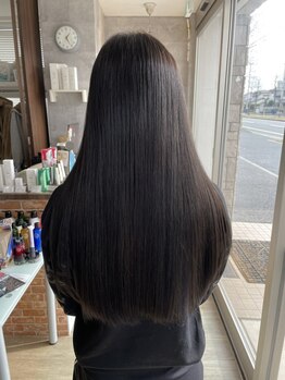 ヘアサロンラルガ 下曽根店(Hair salon Raruga)の写真/最高級の酸性ストレートでケアしながらキレイな艶と自然なストレートの仕上がりを実感して♪