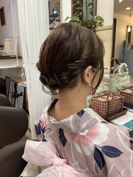 コアフィールフィス(COIFFURE fils) 【見附　今町】花火着付けヘアスタイル