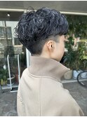 コンマヘア/アップバング/ツーブロック/パーマ/刈り上げ/TOKIO