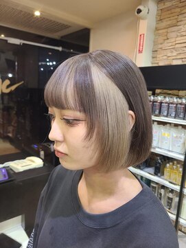 アンク クロス 池袋北口店(ANKHCROSS) インナーカラー/ミルクティー/ボブ/池袋