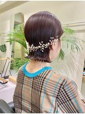 愛されショートボブ艶髪くびレイヤーエモージュピンクベージュ