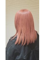 ヘアメイク アリエス 岩切店(HAIR MAKE aries) ペールピンクカラー 仙台/伸ばしかけ/ピンクカラー/20代