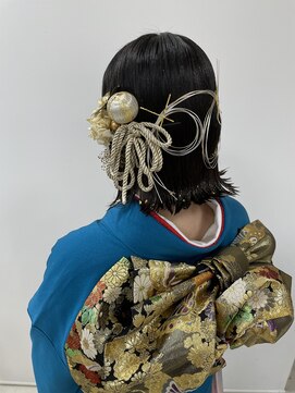 ケンジ 平塚ラスカ店(KENJE) ボブアレンジ/袴ヘア/成人式ヘア/平塚