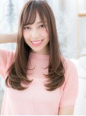 インナーカラー斜めバングフレンチガーリーc5上尾20代30代40代