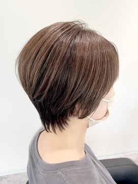 ストフ(stof) マッシュショート/ハイライト/シースルバング/大人ショートボブ