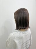 切りっぱなしボブ◎グレージュ