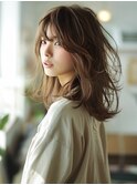 ☆ダークパープルナチュラルショートミルクブラウン髪質改善ボブ