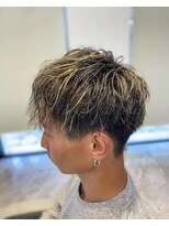 イメージア 町田店(IMAGE A) ツイストスパイラルパーマツーブロックハイライト刈り上げ