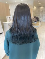 ルーム 郡山店(ROOM)&nbsp;結んでも可愛い♪グラデーション×ターコイズブルー◎