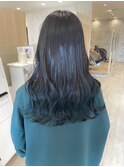 結んでも可愛い♪グラデーション×ターコイズブルー◎