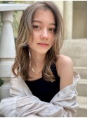 海外ヘア 外国人風色気レイヤーヘアカーテンバングt728