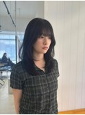 くびれヘア縮毛矯正アプリコットオレンジ夏ハイライト《用賀》