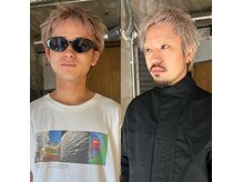 アン モラ(Un mora)の雰囲気（メンズハイトーン/スパイキーショート [men's/眉毛/ブリーチ］）