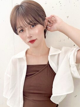 ファナ(fha-na) レイヤーカット ダークグレー 大人ガーリー 似合わせカット