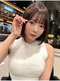 外ハネボブラインボブ切りっぱなしボブヘイリーボブ大人ボブ