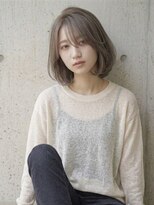 ヘアサロンエム 渋谷店(HAIR SALON M)&nbsp;ボブ/レイヤーカット/シースルーバング/グレージュ/渋谷/顔周り