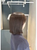 〈押上 半個室〉マロンブラウン×切りっぱなしボブ