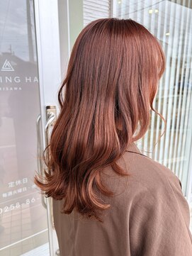 アメイジングヘアー 美沢店(AMAZING HAIR) 大人可愛いピンクブラウンくびれヘア30代40代