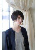 透明感のある黒髪ショート★