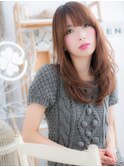 斜めバング＆脱力ウェーブ☆甘カジュアルｃ