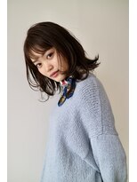 アールヘア ナチュラルアンドオーガニックサロン&nbsp;レイヤーウルフボブ【オーガニックラベンダーアッシュ】