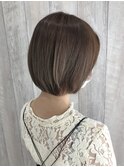 【CIEL 佐藤】ミルクティーベージュ　ボブ