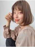小顔に見えるナチュラルボブスタイル