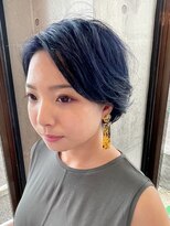 オーキッドバイヘアー(OrchiD.byhair) 前下がりショート/ネイビー/