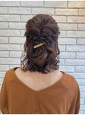 ゆるっとかわいい華やかハーフアップ♪♪